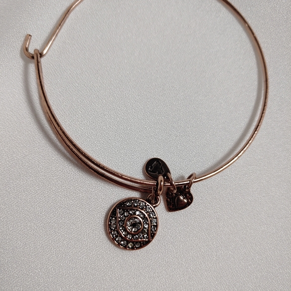 🏷️ Rose Gold Charm Bangle - Picture 2 of 2